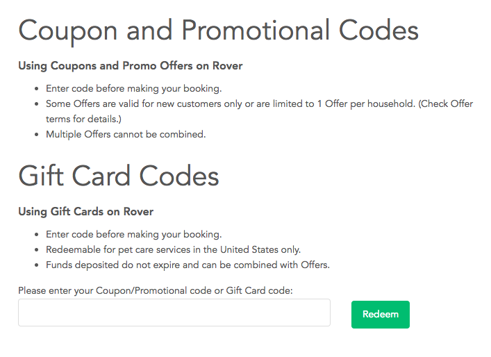 Using Promo Codes